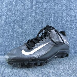 Nike Alpha Men‎ Football Cleats Shoes Black Synthetic Lace Up Size 8 Medium